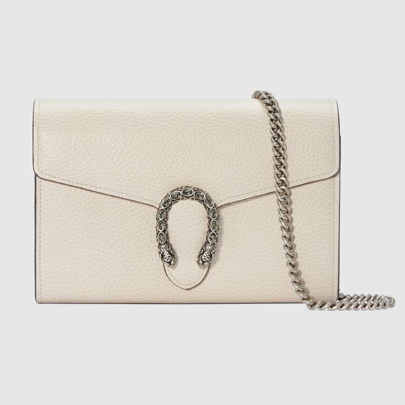 Gucci Dionysus Leather Mini Chain Bag Shoulder Bag 401231 White